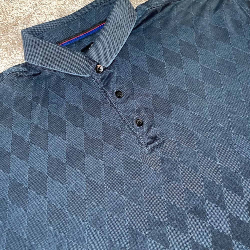 Callaway Golf Collection Argyle Plaid Mens Polo Shirt Golf Casual Short Sleeve‎